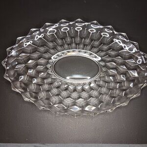 Vintage Fostoria American 2056 Oval Torte, Serving Platter 14", Art Deco No Rays